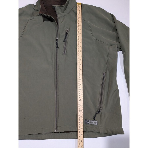 REI Jacket Mens XLarge Green Zip Up Soft Shell‎ Outerwear Outdoor Lined - Picture 8 of 11